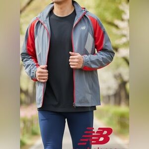Men’s New Balance Convertible Running Jacket with removable sleeves • Size